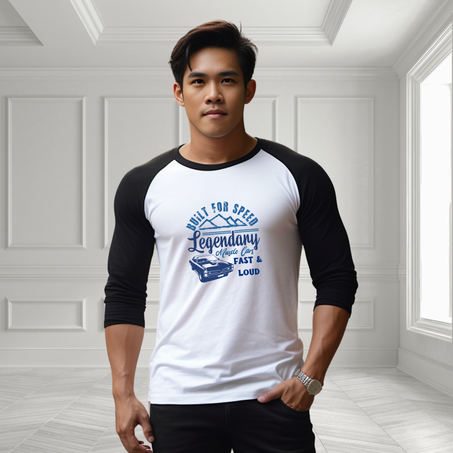 Legendary Muscle Car Baseball Tee