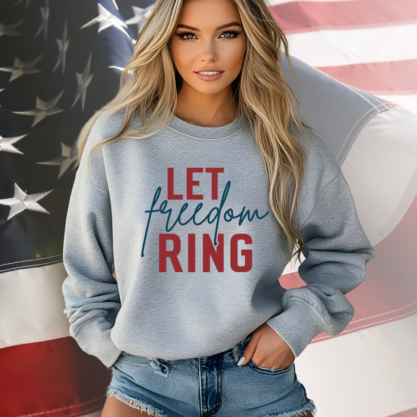 Let Freedom Ring Crewneck Sweatshirt