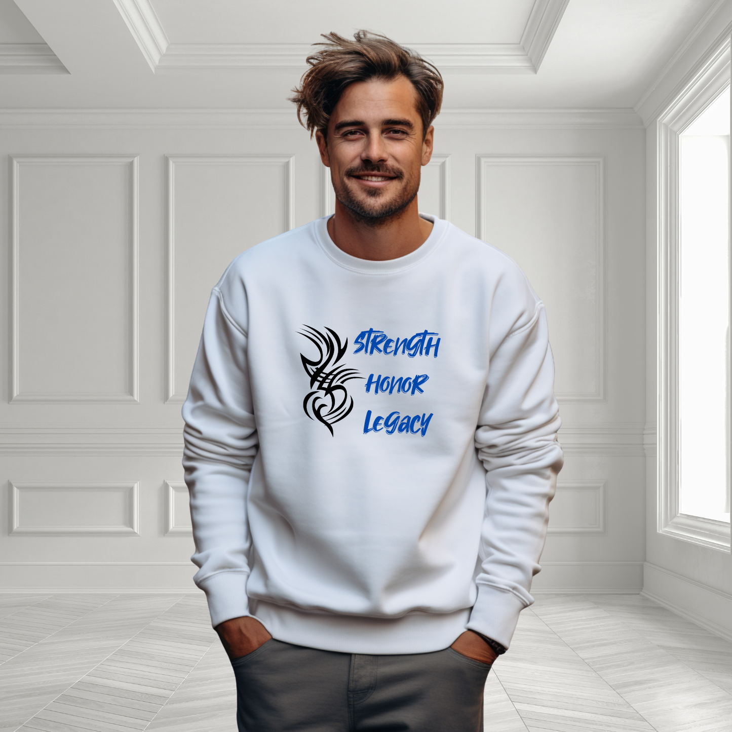 Strength, Honor, Legacy Crewneck Sweatshirt