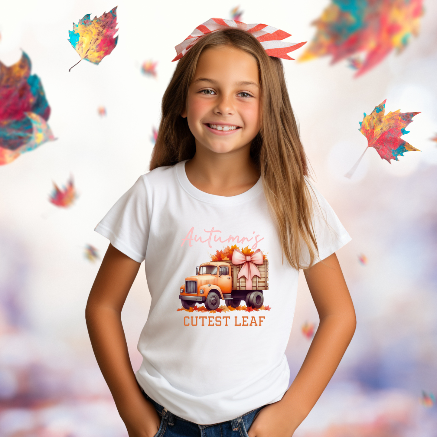 Autumn’s Cutest Leaf Kid’s T-Shirt
