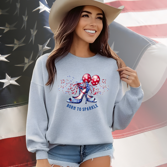 Born To Sparkle Crewneck Sweatshirt