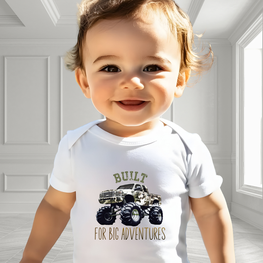 Built For Big Adventures Infant Short Sleeve Onesie