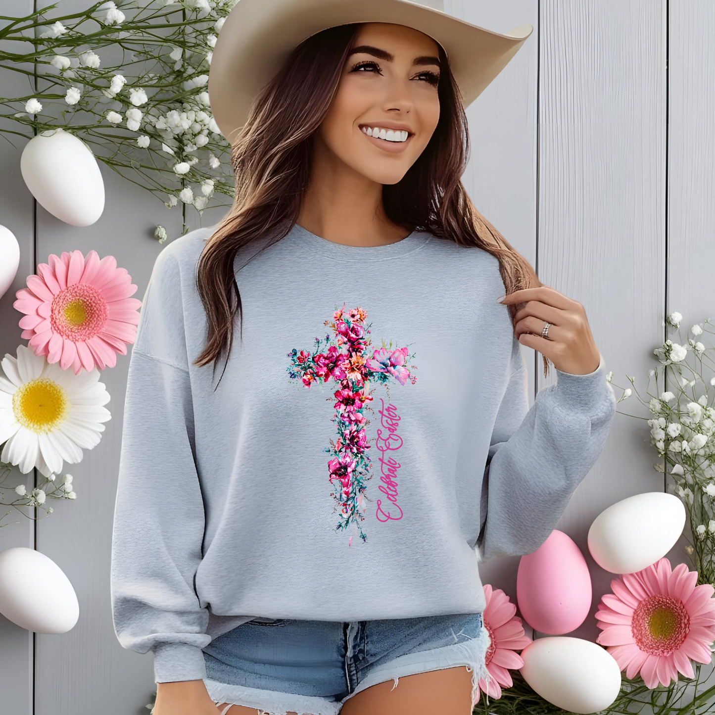 Celebrate Easter Crewneck Sweatshirt