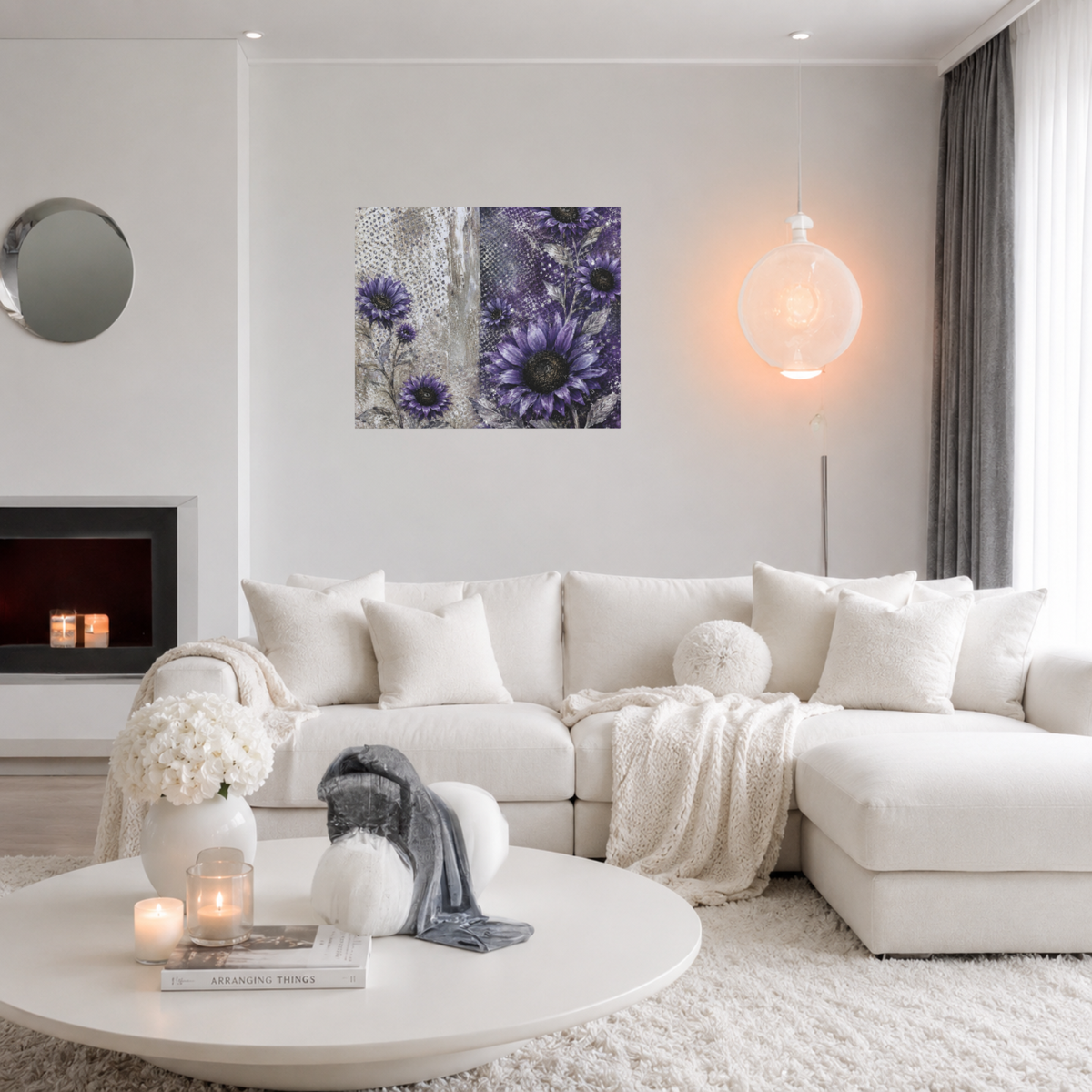 Violet Horizon Canvas Wall Art