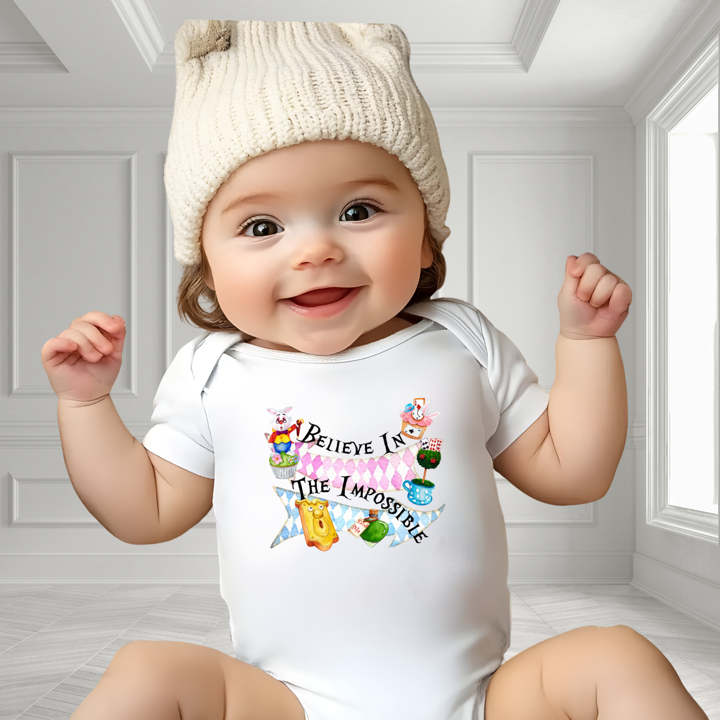 Believe In The Impossible Infant Short Sleeve Onesie