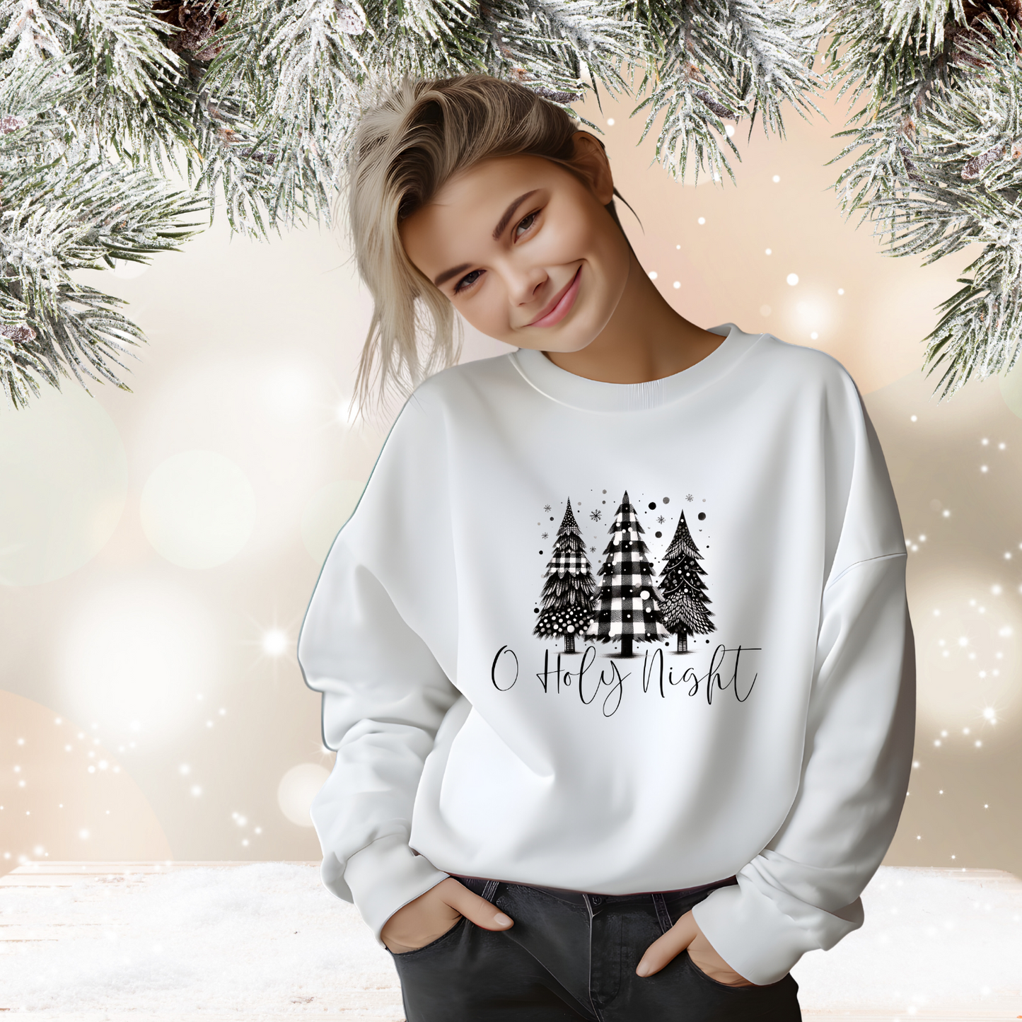 O Holy Night Crewneck Sweatshirt