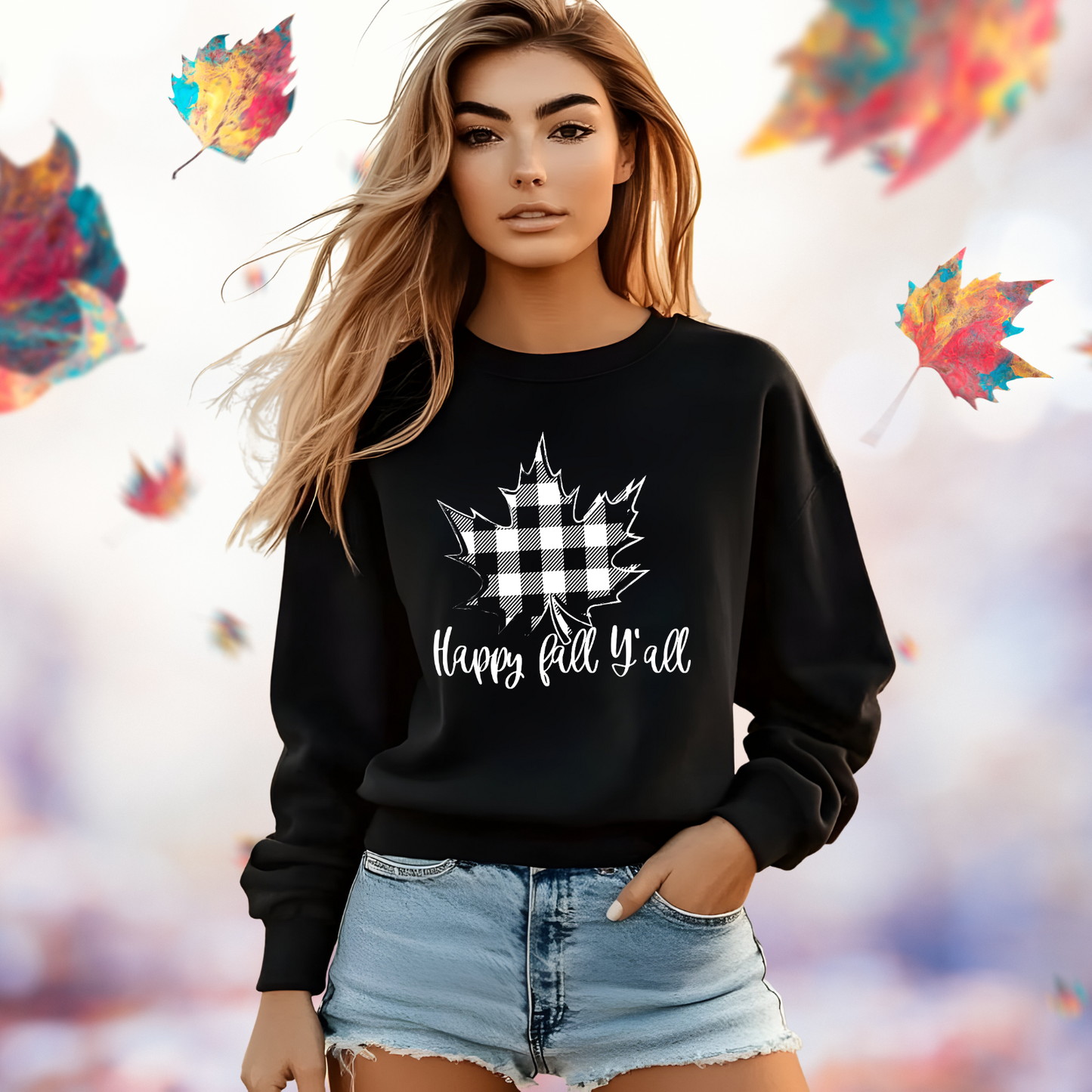 Happy Fall Y’all Crewneck Sweatshirt