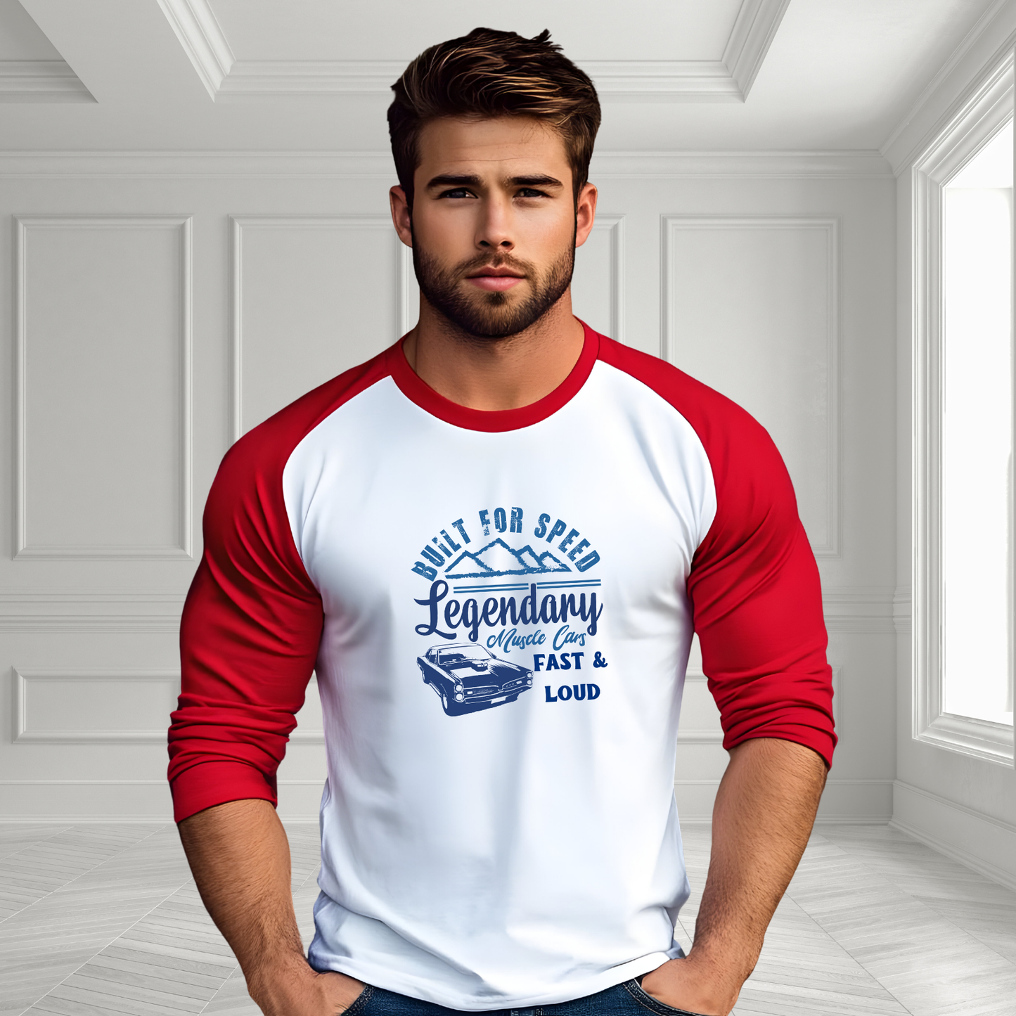 Legendary Muscle Car Baseball Tee