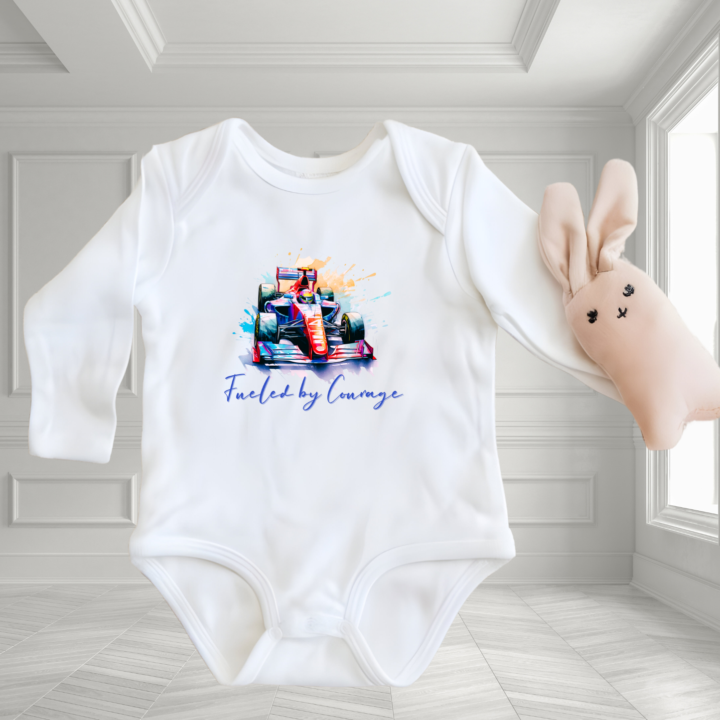 Fueled By Courage Infant Long Sleeve Onesie
