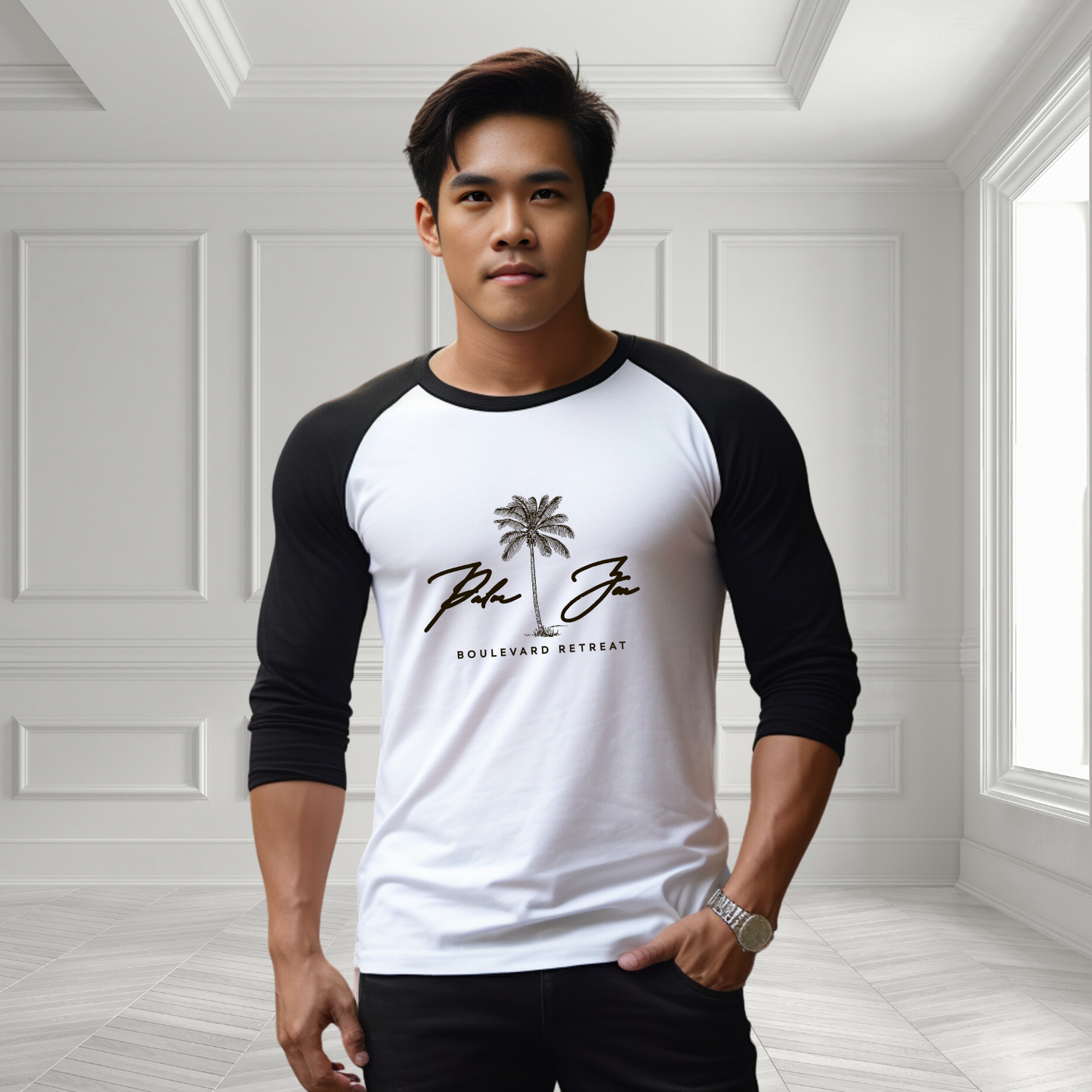 Palm Zen Baseball Tee