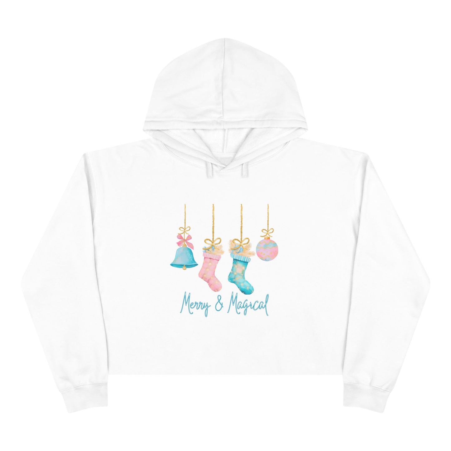 Merry And Magical Crop Hoodie