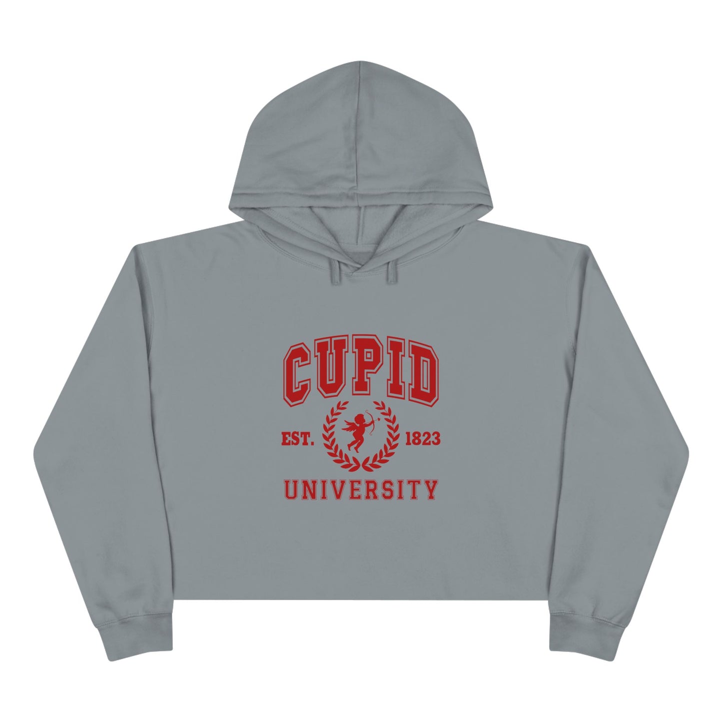 Cupid University Crop Hoodie