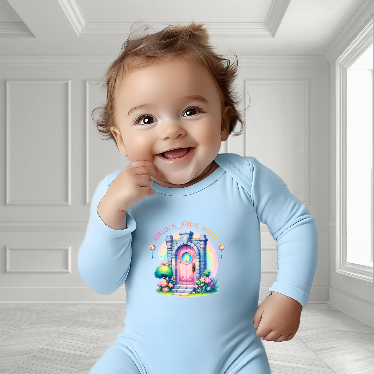 Unlock Your Magic Infant Long Sleeve Onesie