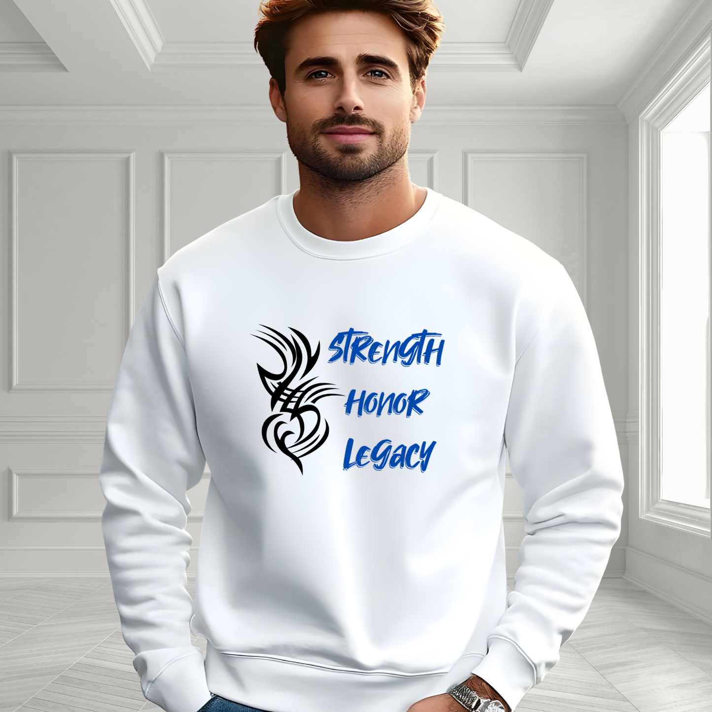 Strength, Honor, Legacy Crewneck Sweatshirt