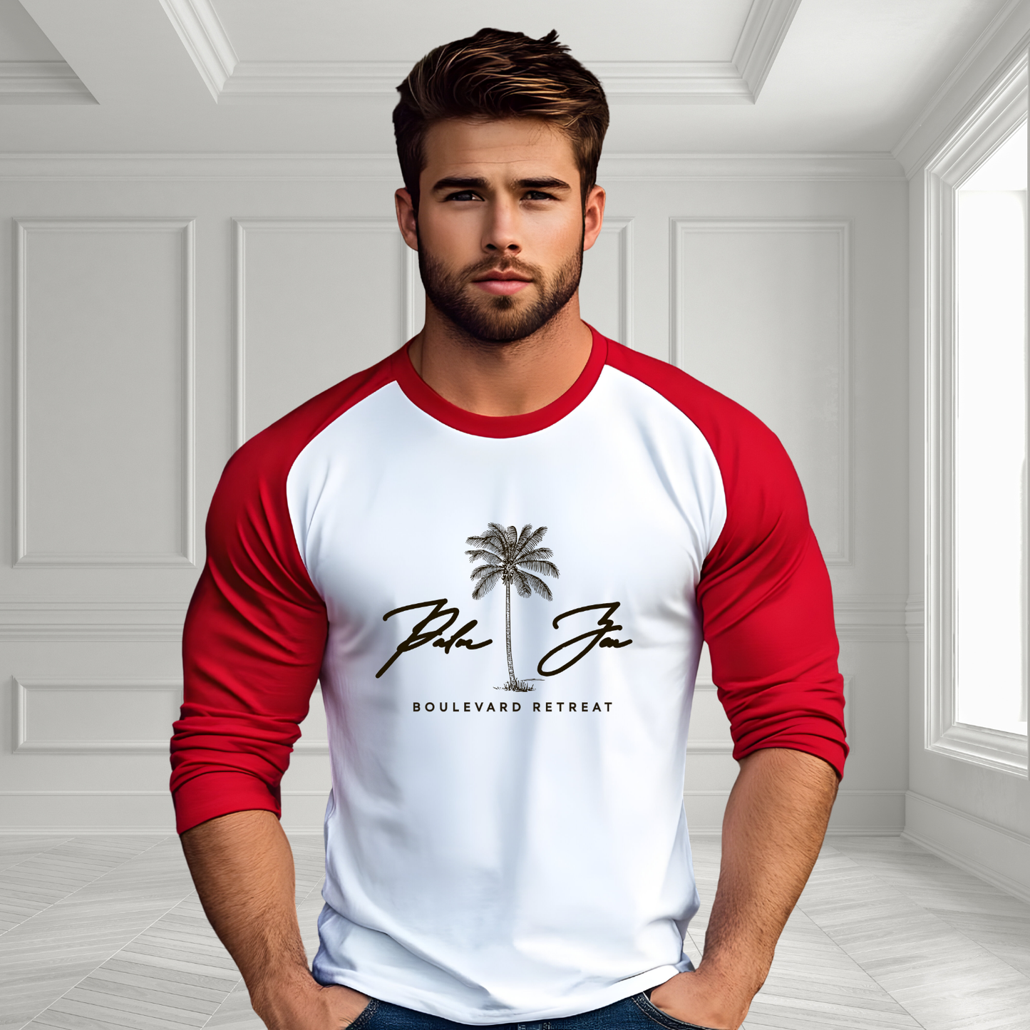 Palm Zen Baseball Tee
