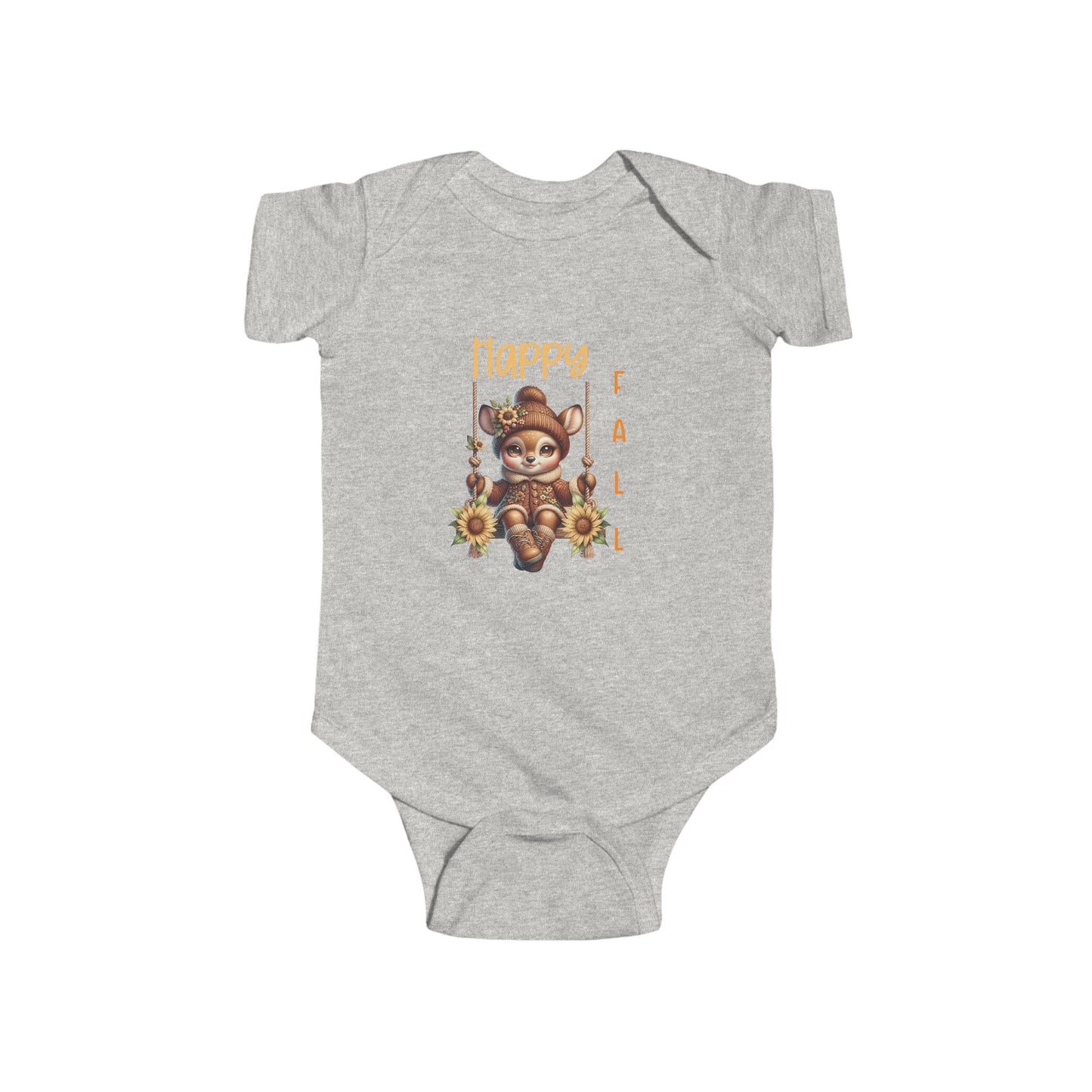 Happy Fall Infant Short Sleeve Onesie