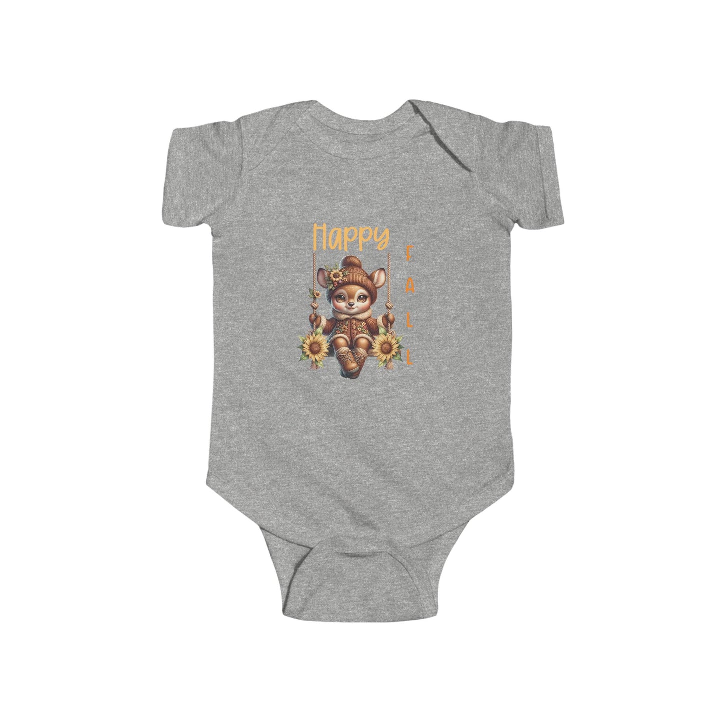 Happy Fall Infant Short Sleeve Onesie