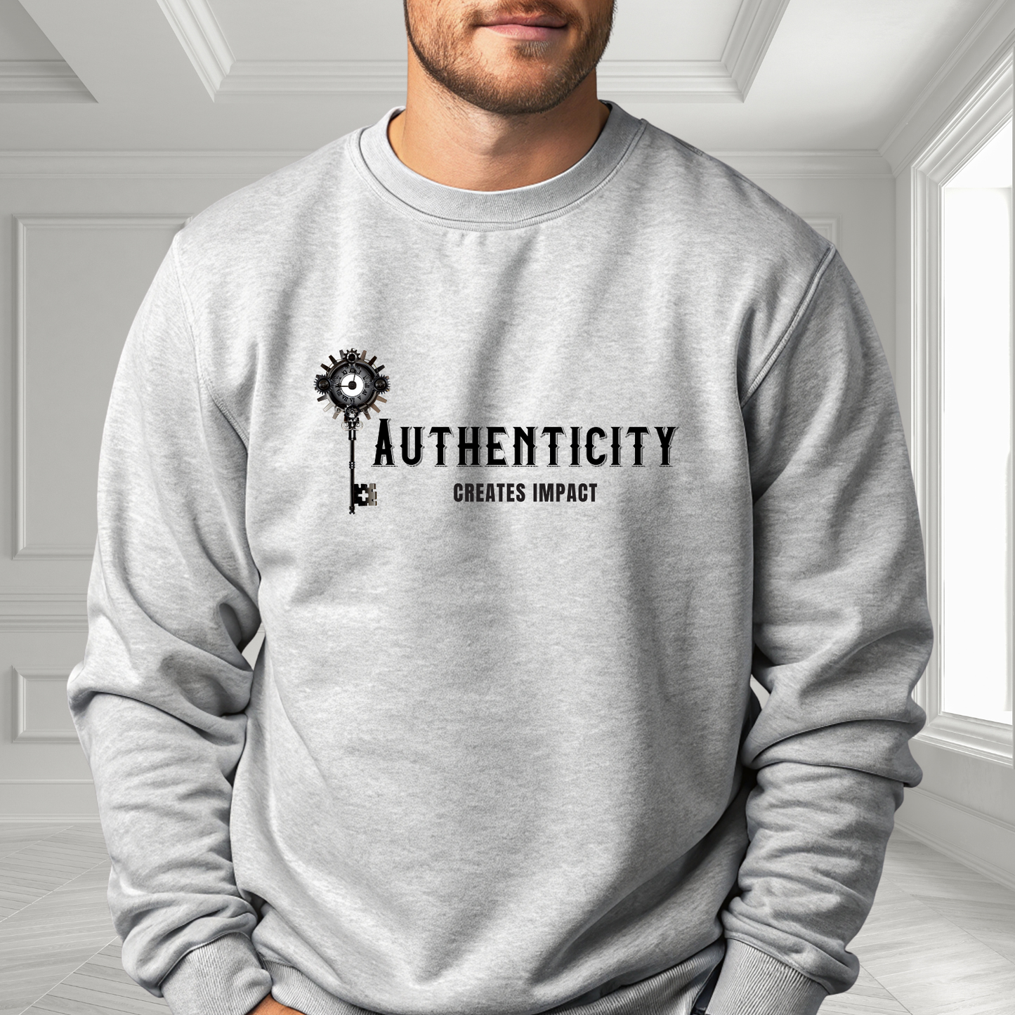 Authenticity Creates Impact Crewneck Sweatshirt