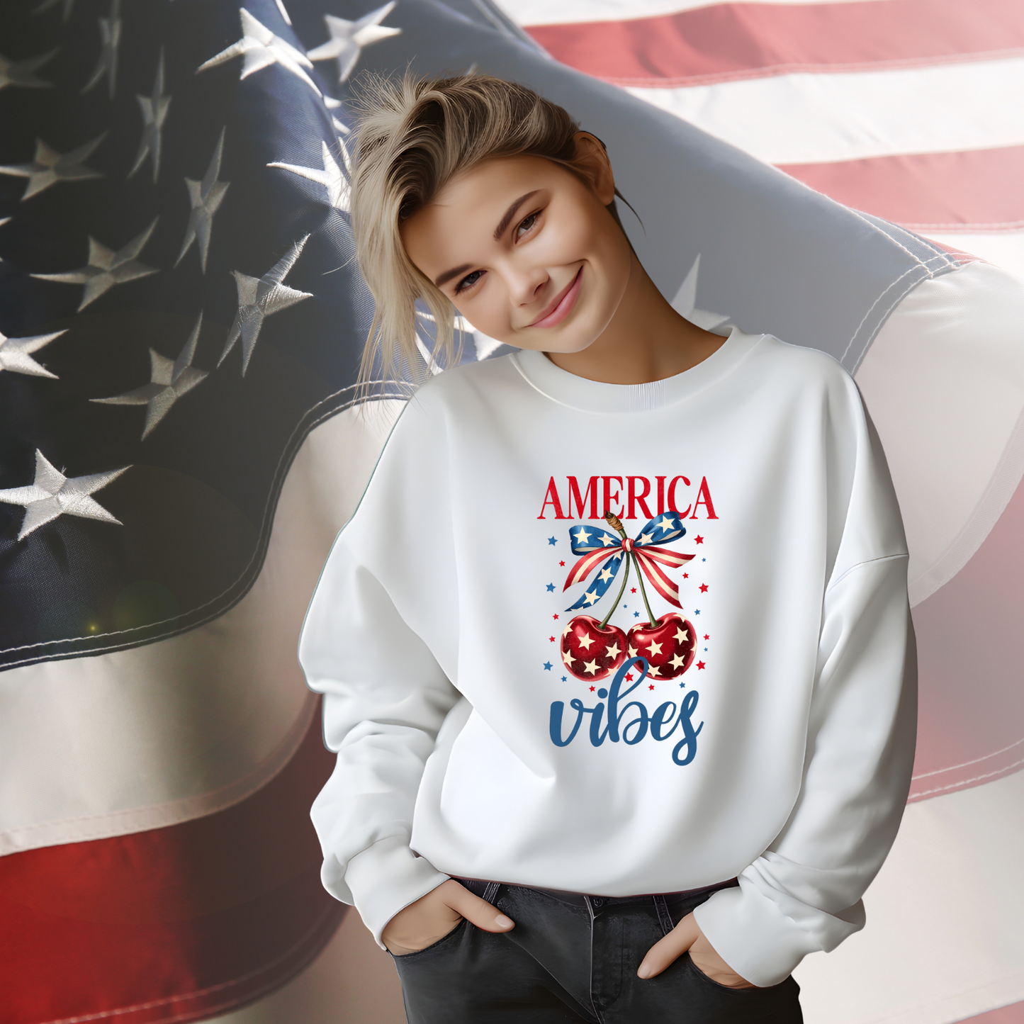 America Vibes Crewneck Sweatshirt