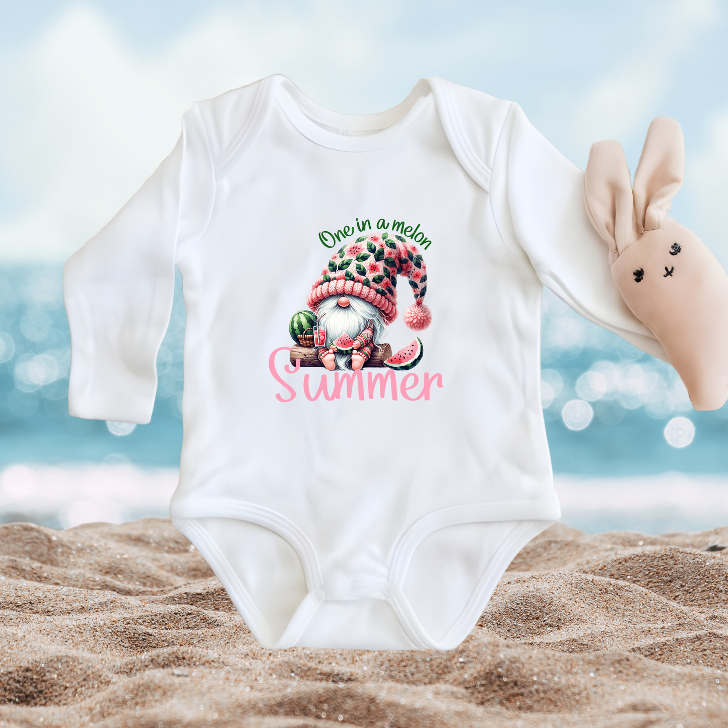 One In A Melon Summer Infant Long Sleeve Onesie