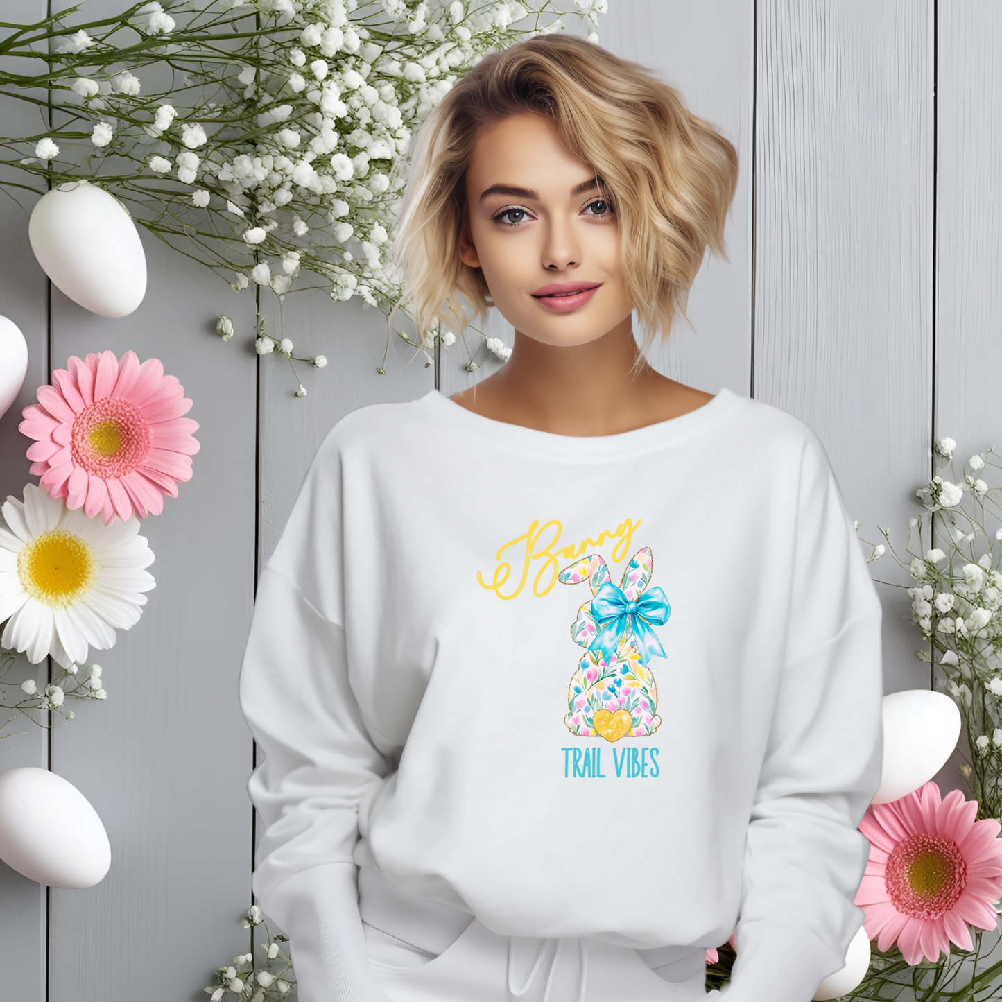 Bunny Trail Vibes Crewneck Sweatshirt