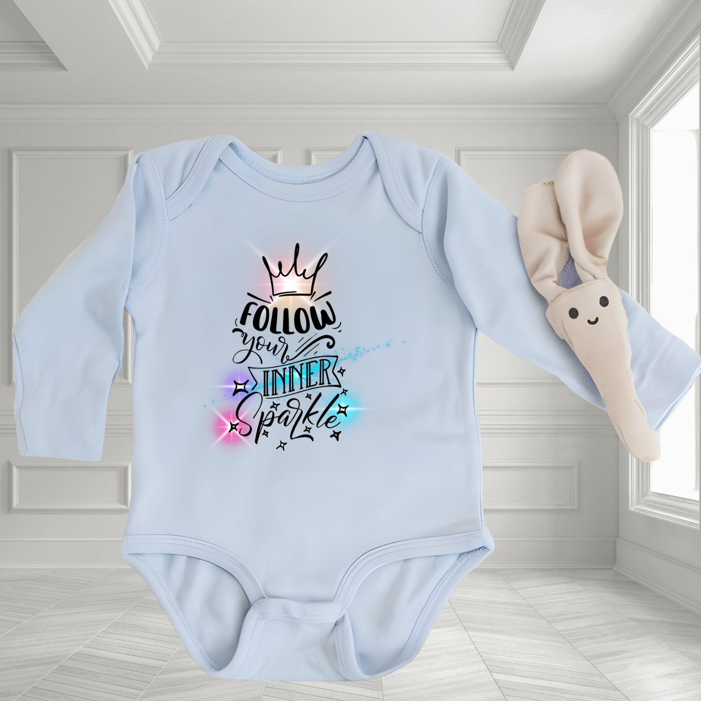 Follow Your Inner Sparkle Infant Long Sleeve Onesie