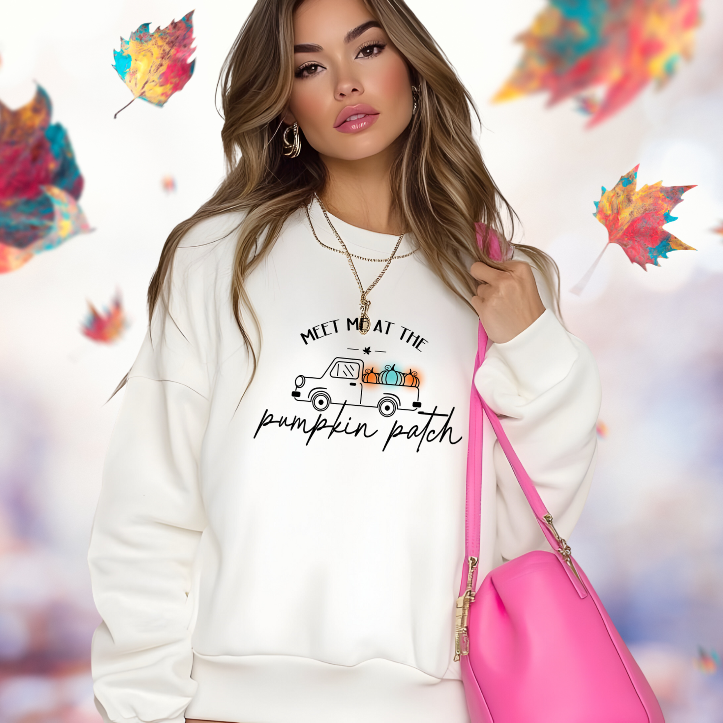 Meet Me At The Pumpkin Patch Crewneck Sweatshirt