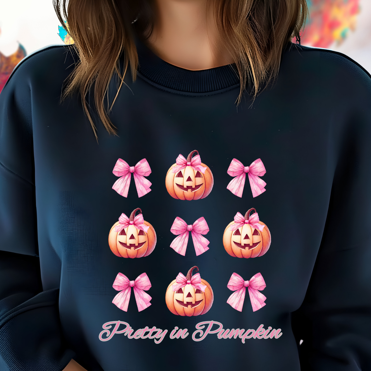 Pretty in Pumpkin Crewneck Sweatshirt