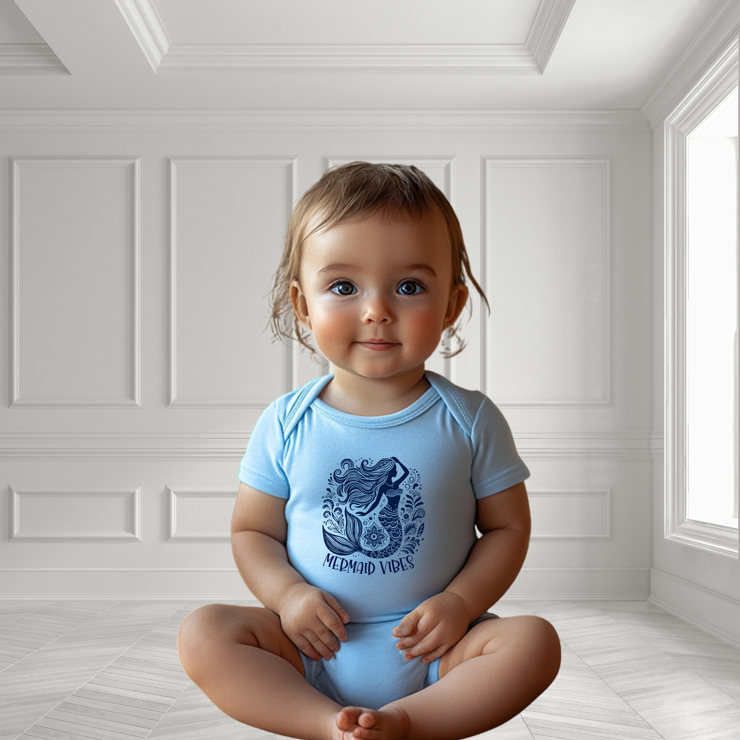 Mermaid Vibes Infant Short Sleeve Onesie