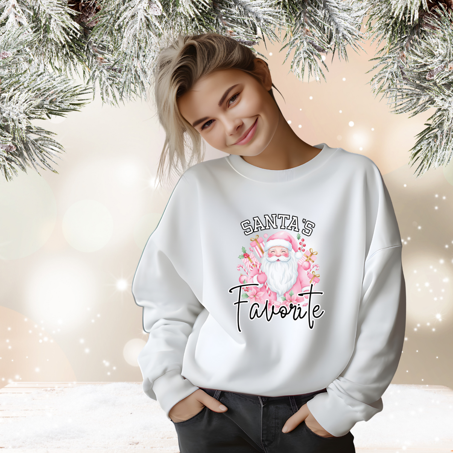 Santa’s Favorite Crewneck Sweatshirt