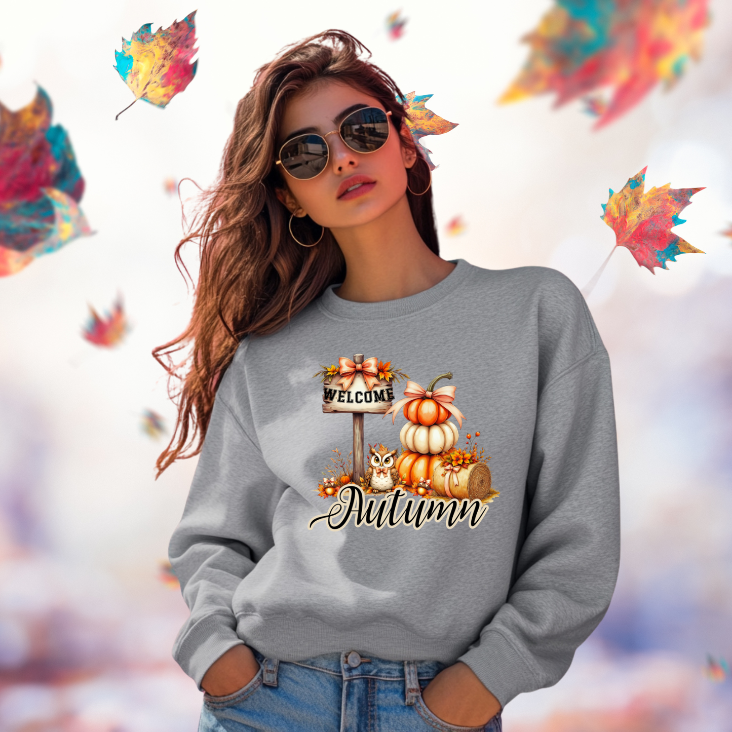 Welcome Autumn Crewneck Sweatshirt