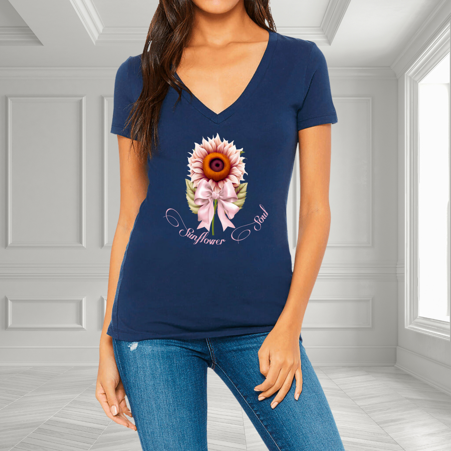 Sunflower Soul V-Neck T-Shirt