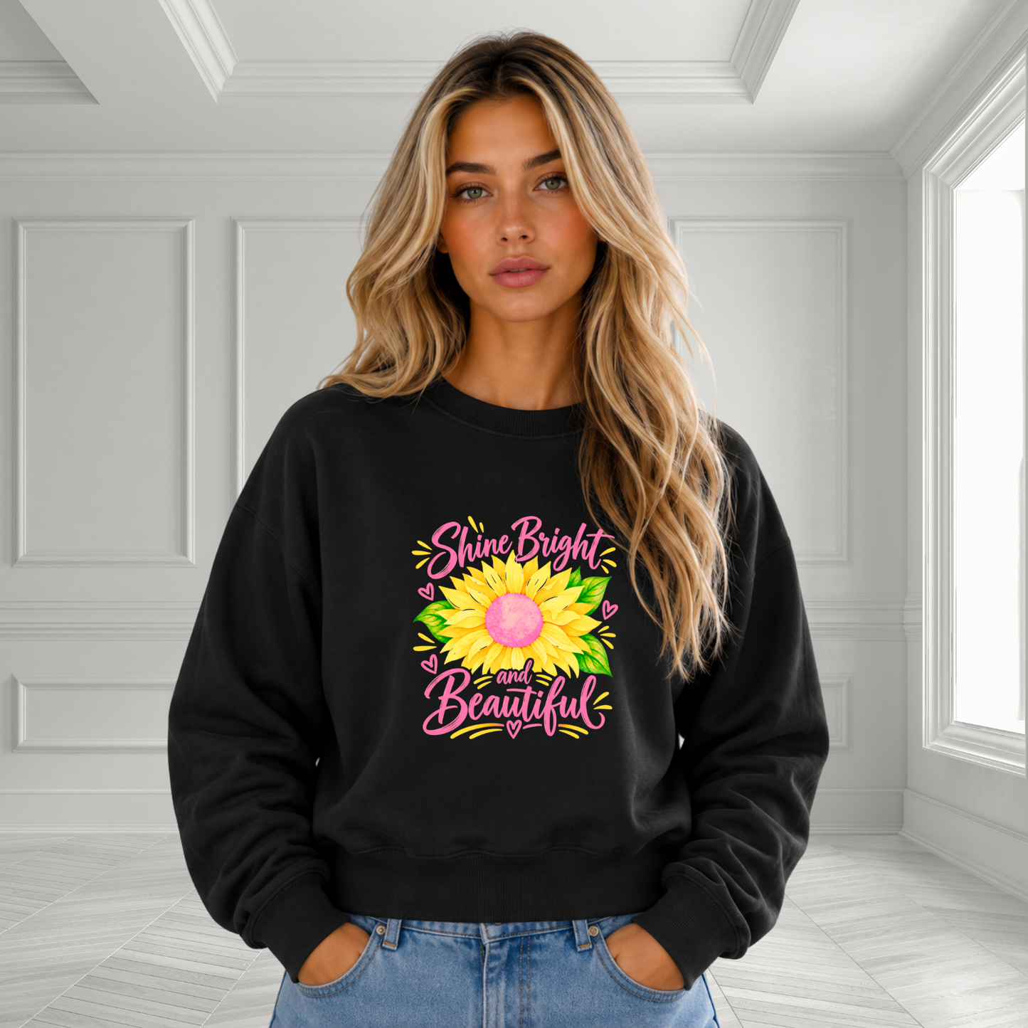 Shine Bright And Beautiful Crewneck Sweatshirt