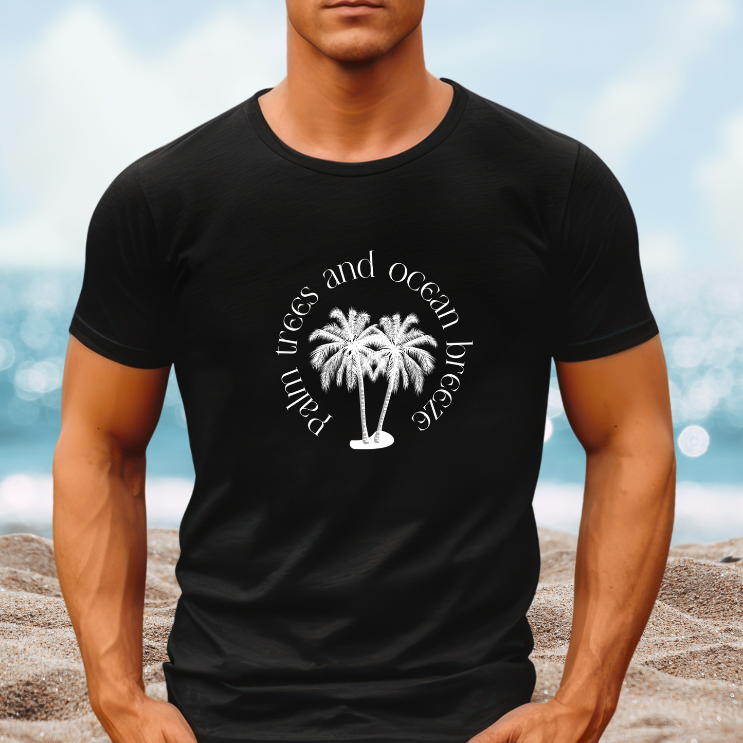 Palm Trees and Ocean Breeze T-Shirt