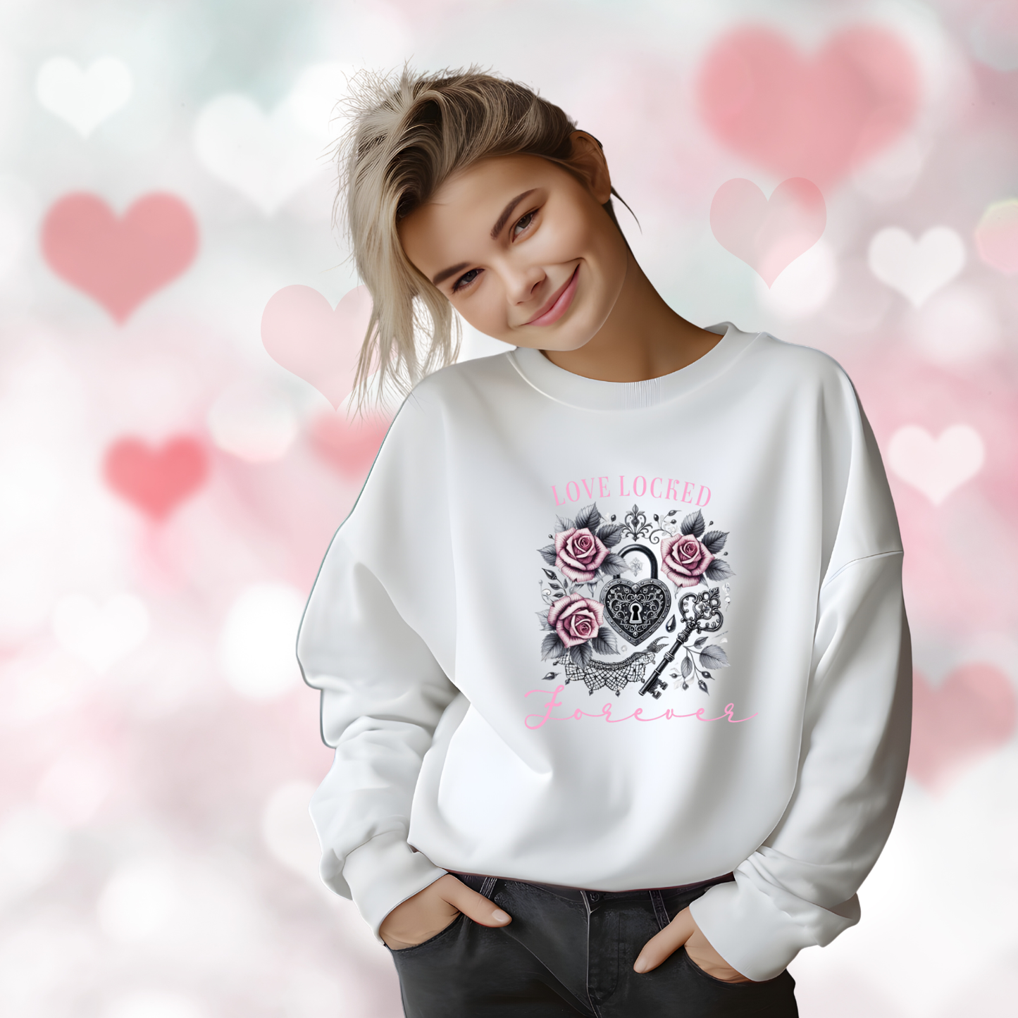Love Locked Forever Crewneck Sweatshirt