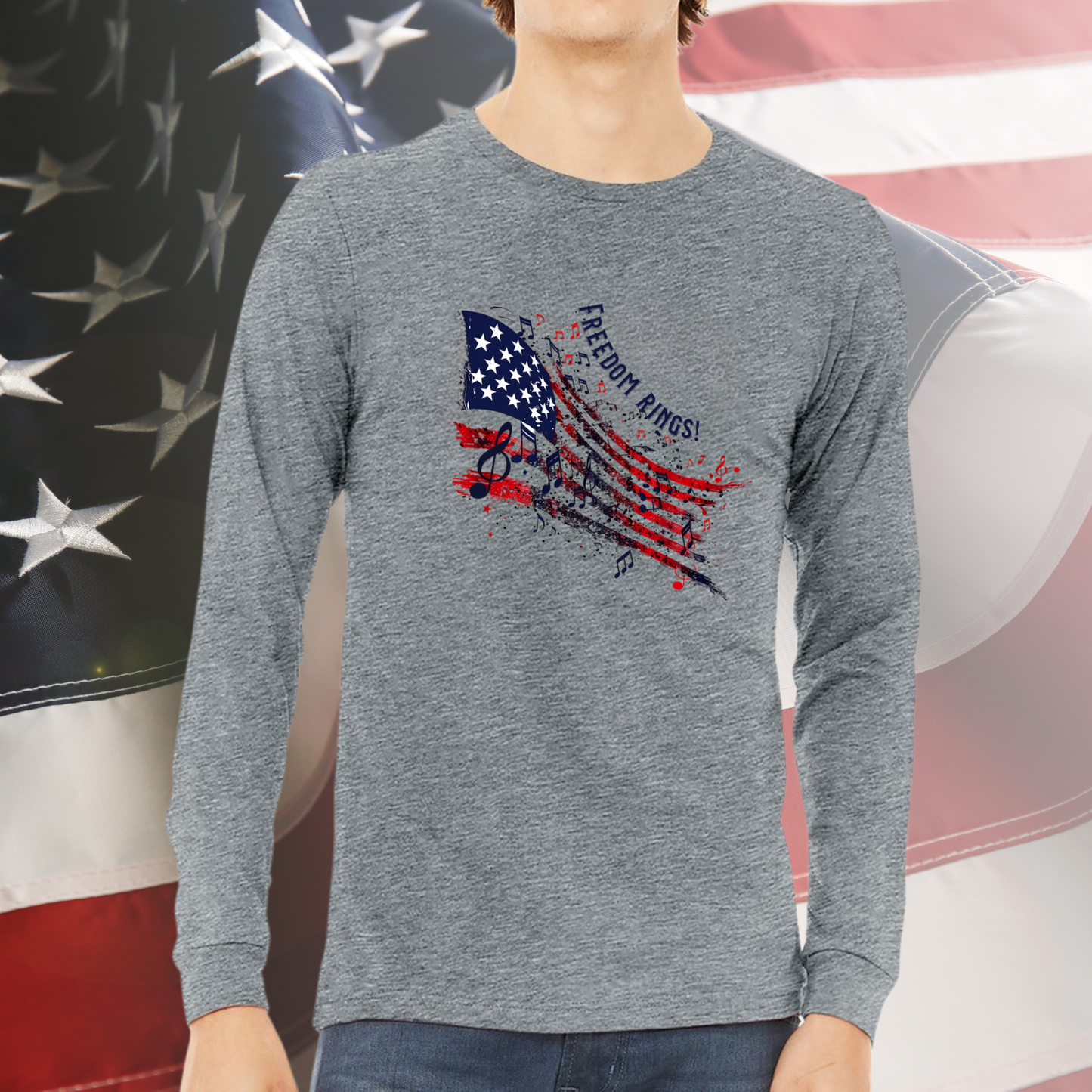 Freedom Rings Baseball Tee