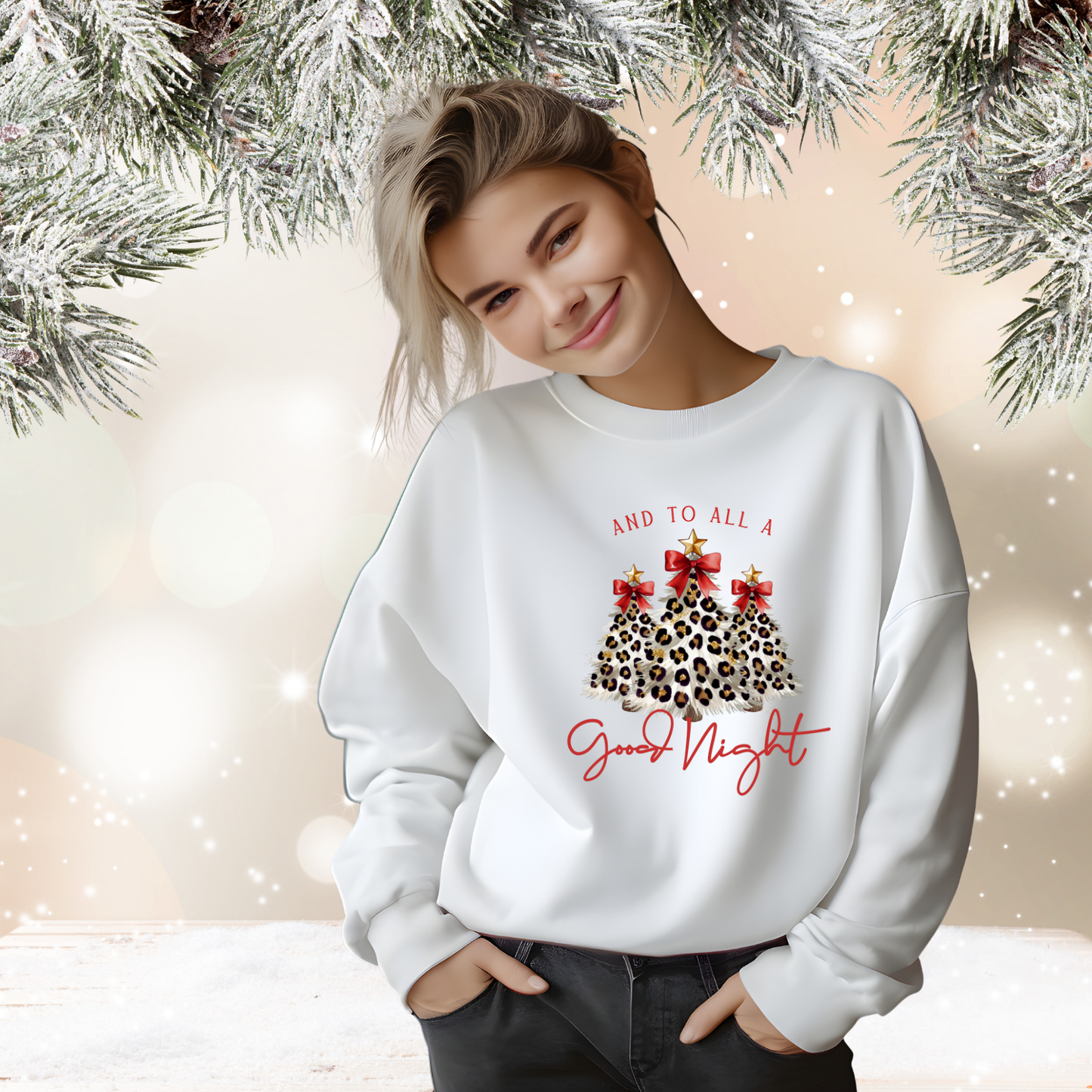 And To All A Good Night Crewneck Sweatshirt