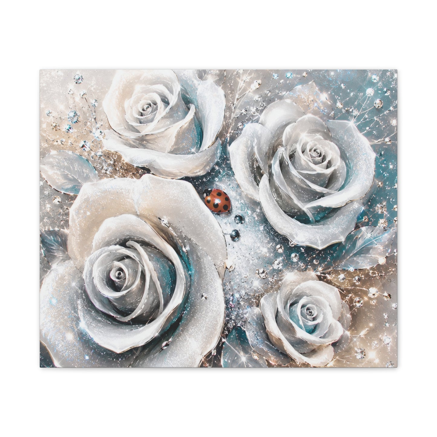 Roses In Bloom Canvas Wall Art