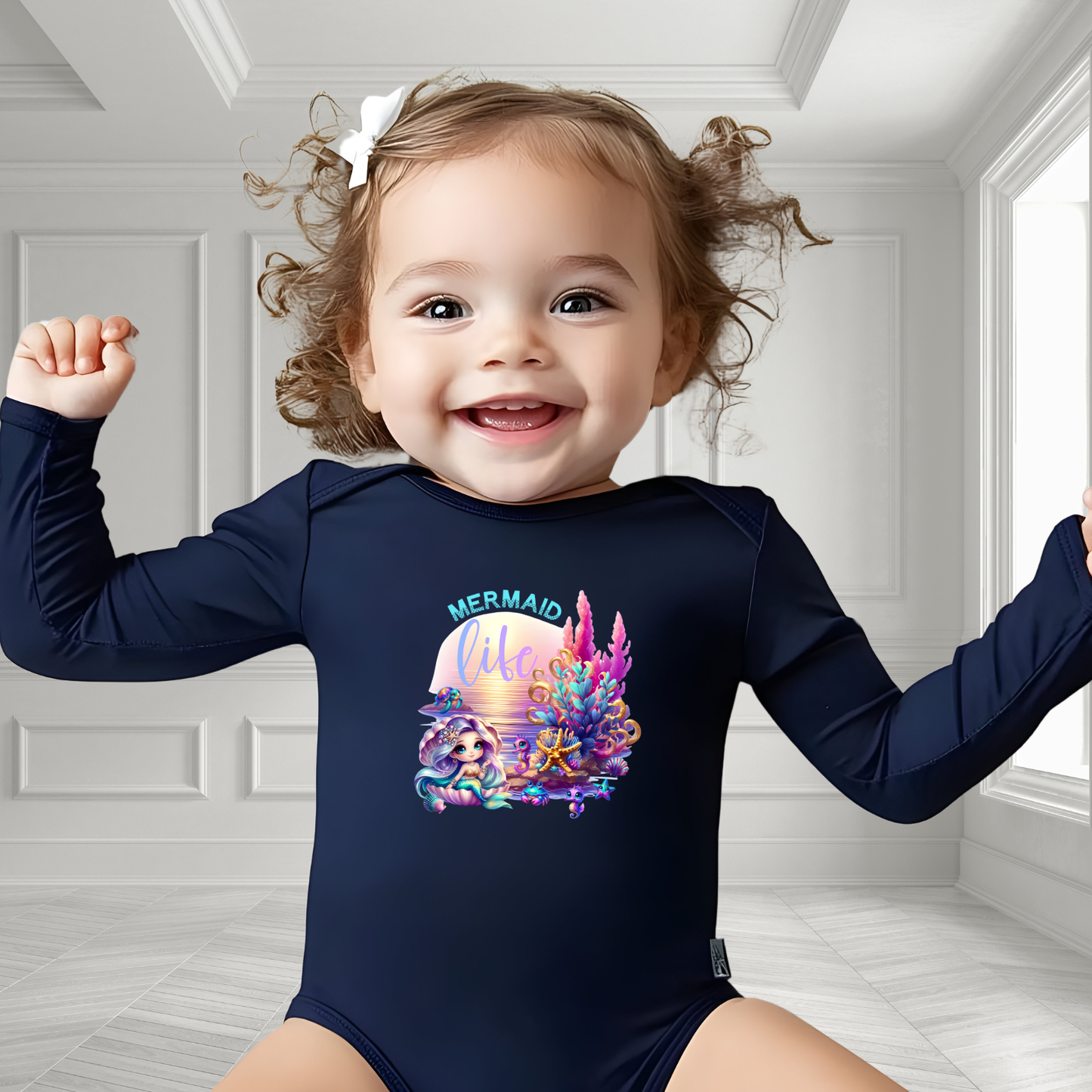 Mermaid Life Infant Long Sleeve Onesie