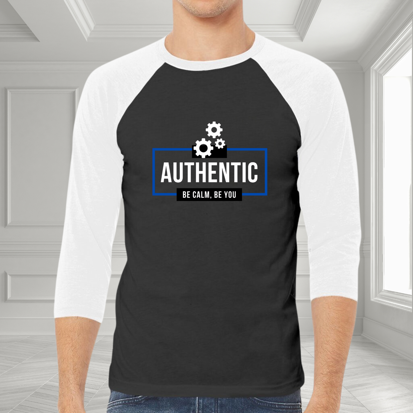 Authentic Be Calm, Be You Baseball Tee
