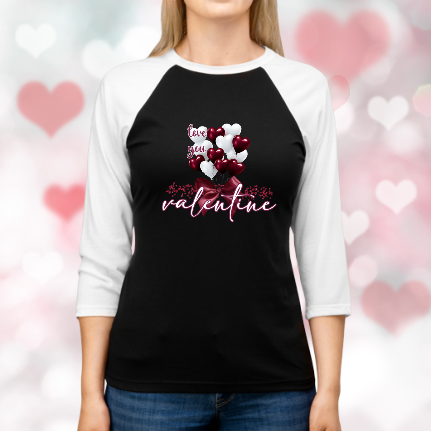 Love You Valentine Baseball Tee