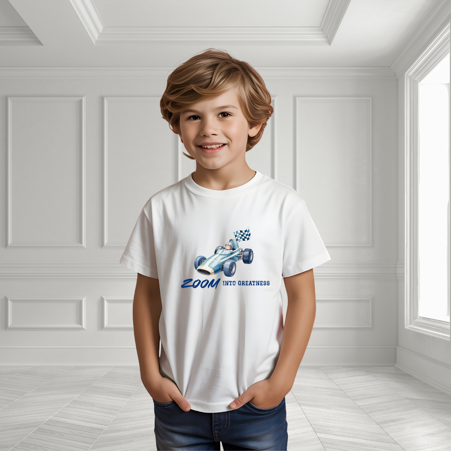 Zoom Into Greatness Kid's T-Shirt