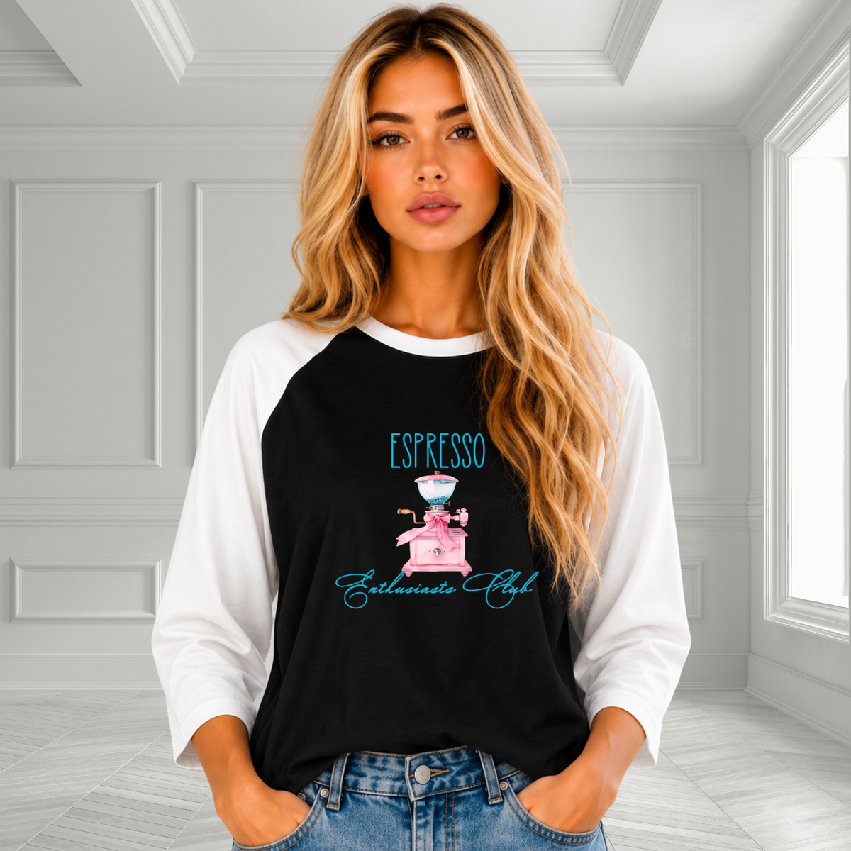Espresso Enthusiasts Club Baseball Tee