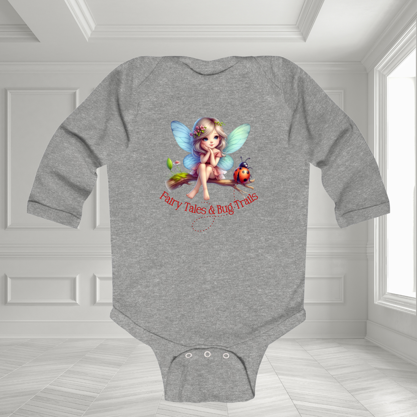 Fairy Tales & Bug Trails Infant Long Sleeve Onesie
