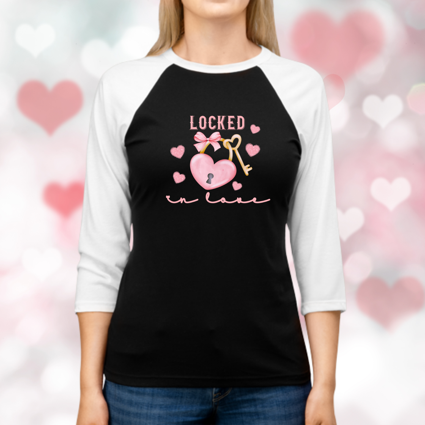 Locked in Love Baseball Tee