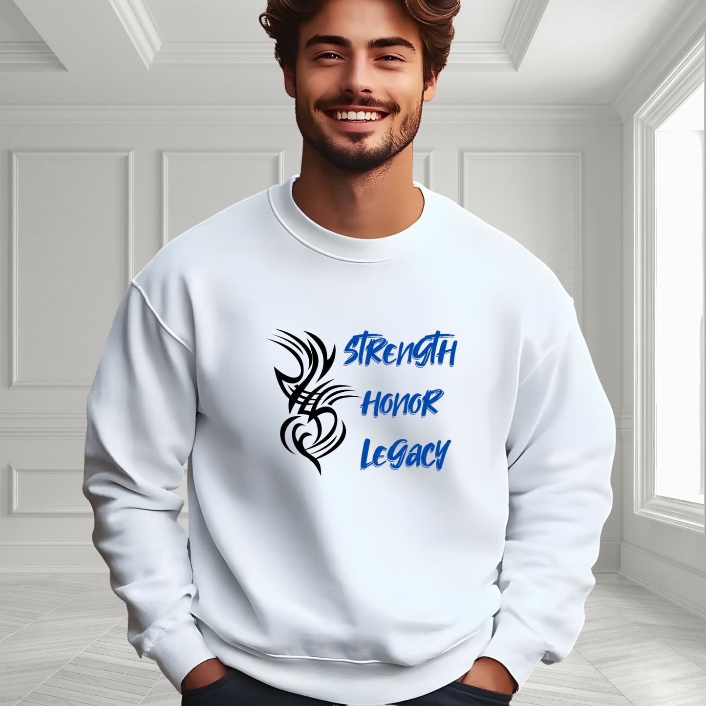 Strength, Honor, Legacy Crewneck Sweatshirt
