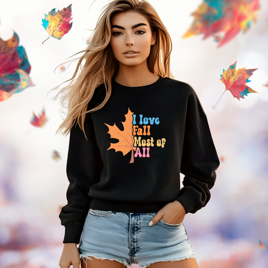 I Love Fall Crewneck Sweatshirt