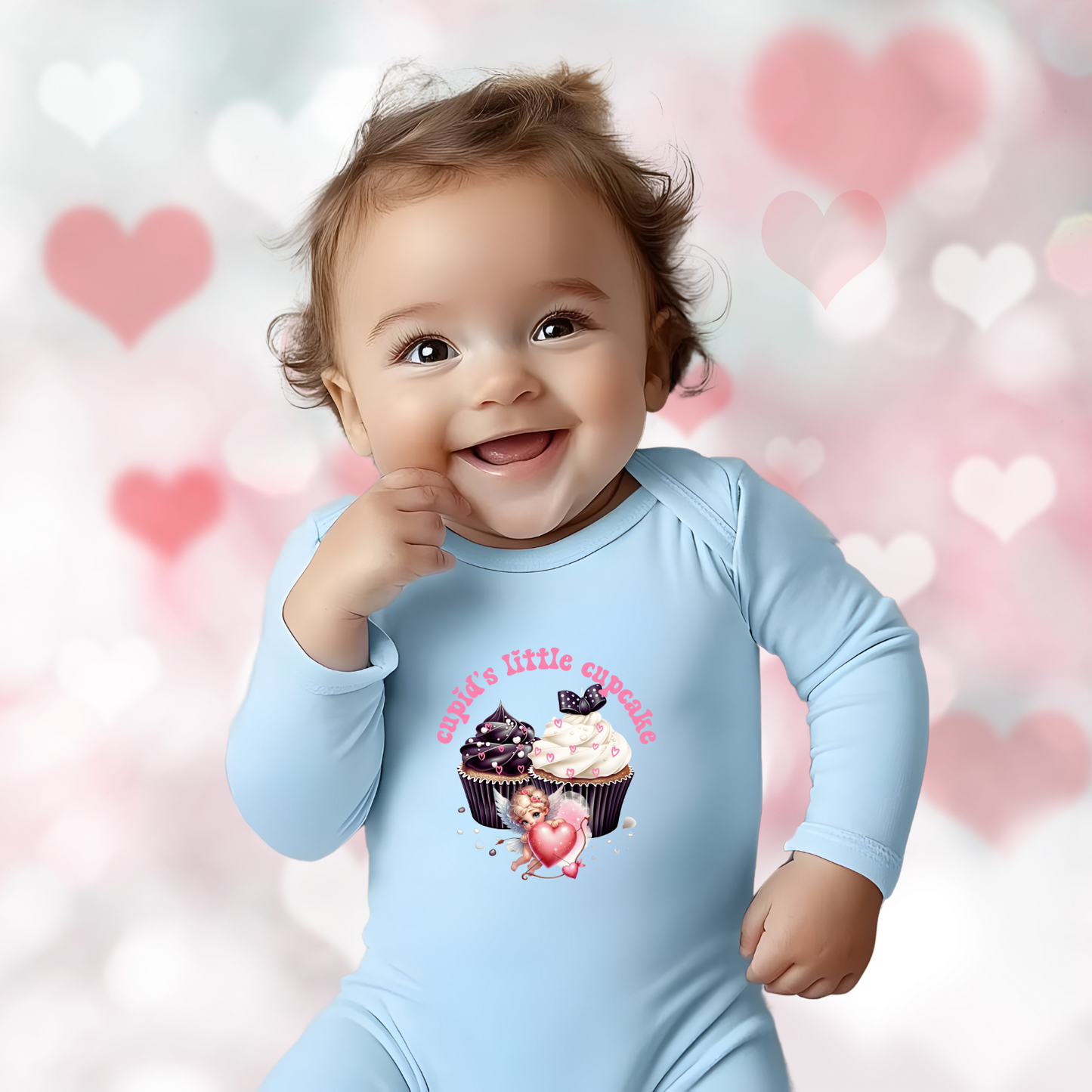 Cupid’s Little Cupcake Infant Long Sleeve Onesie