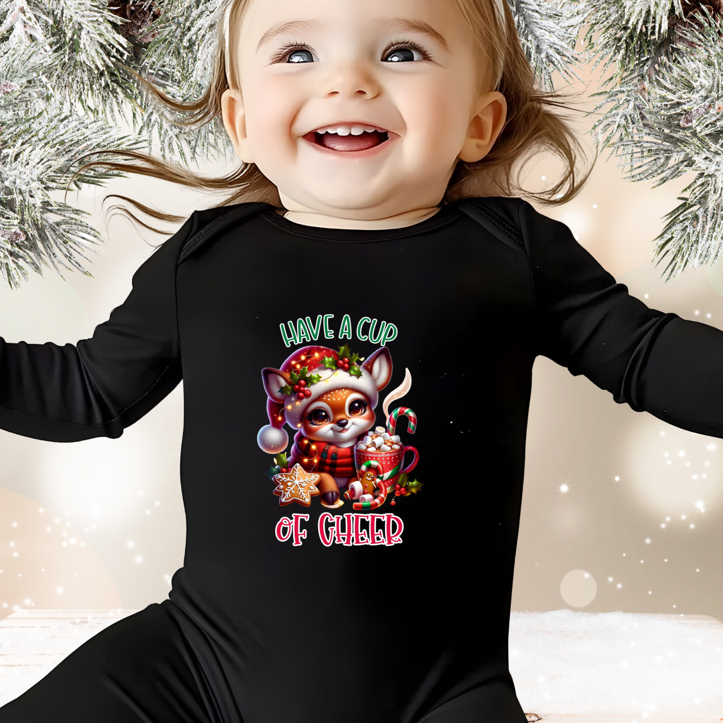 Have A Cup Of Cheer Infant Long Sleeve Onesie