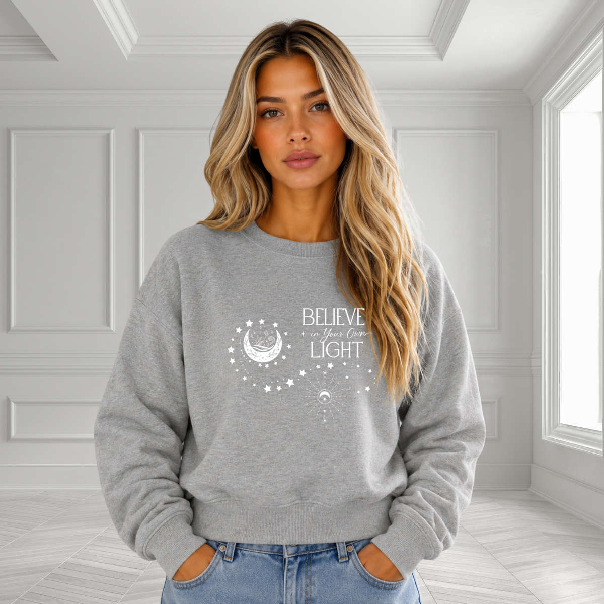 Believe In Your Own Light Crewneck Sweatshirt